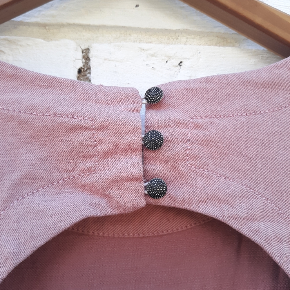 Anthropologie Utility Tie Back Mini Dress - Picture 8 of 12
